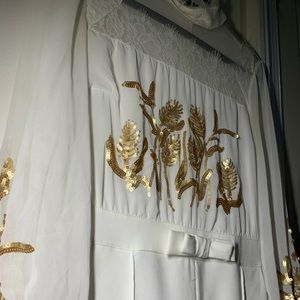 Turkish overall white and gold